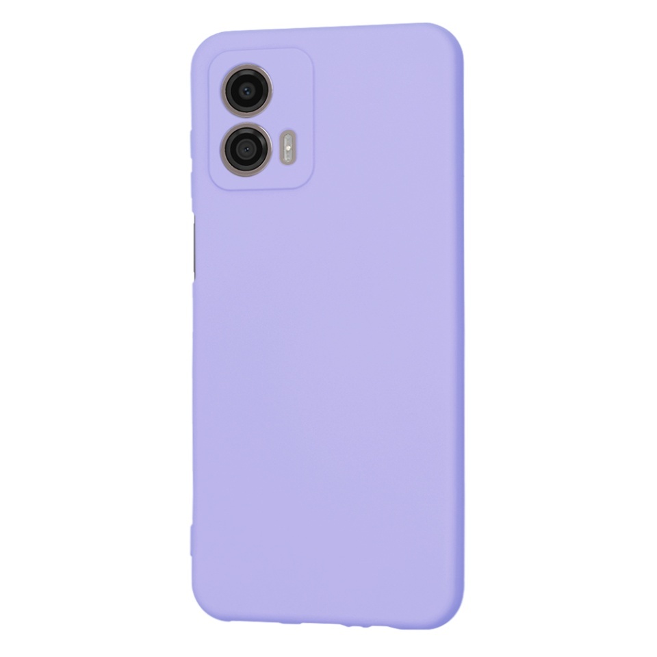 Husa pentru Motorola Moto G53, SKYDDAR INNOVATION, din Silicon Catifelat, SoftElegance, set cu sticker, Violet - 2 | YEO