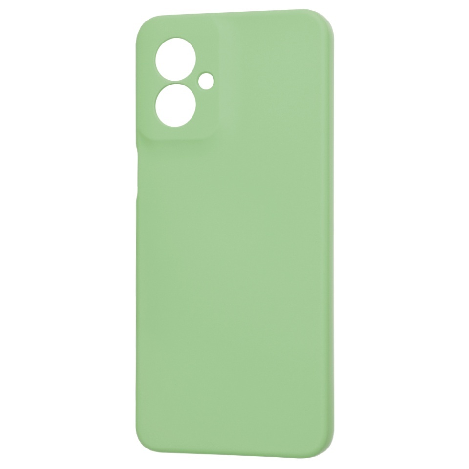 Husa pentru Motorola Moto G55, SKYDDAR INNOVATION, din Silicon Catifelat, SoftElegance, set cu sticker, Verde deschis - 3 | YEO