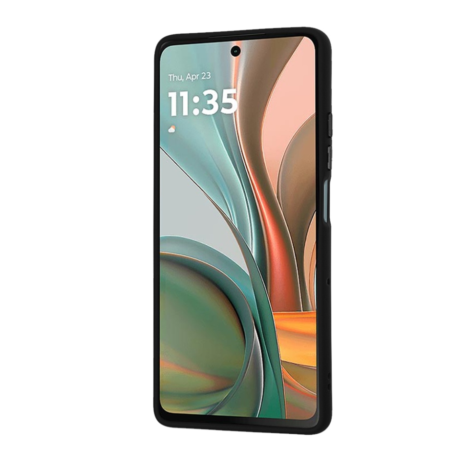 Husa pentru Motorola Moto G75, ce Absoarbe Cele mai Aspre Socuri, Frosted - Negru - 1 | YEO
