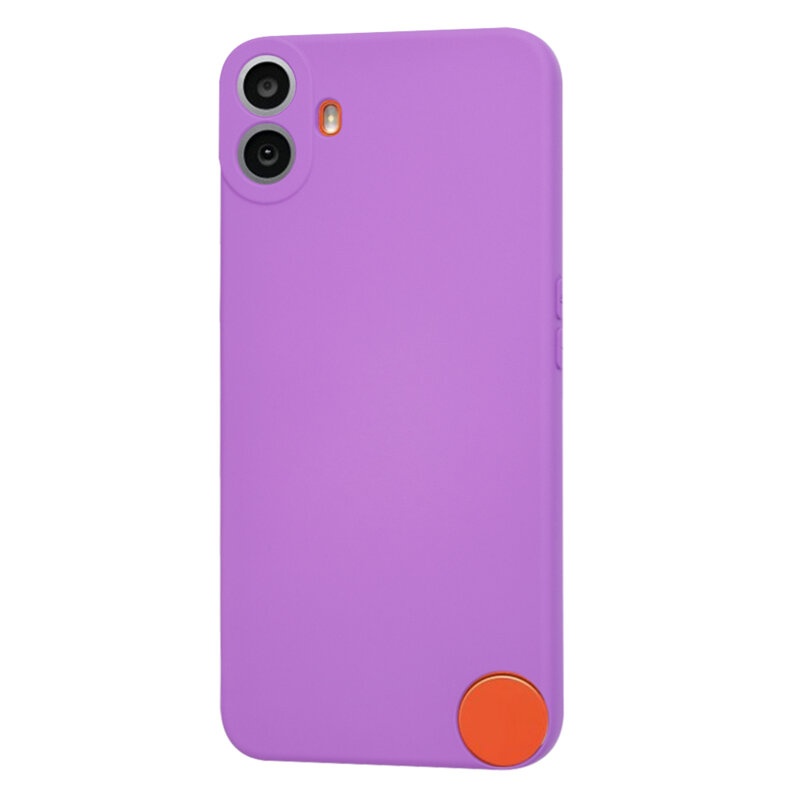 Husa pentru Nothing CMF Phone 1 din Silicon Catifelat, Protectie Premium, Skyddar SoftElegance - Mov - 2 | YEO