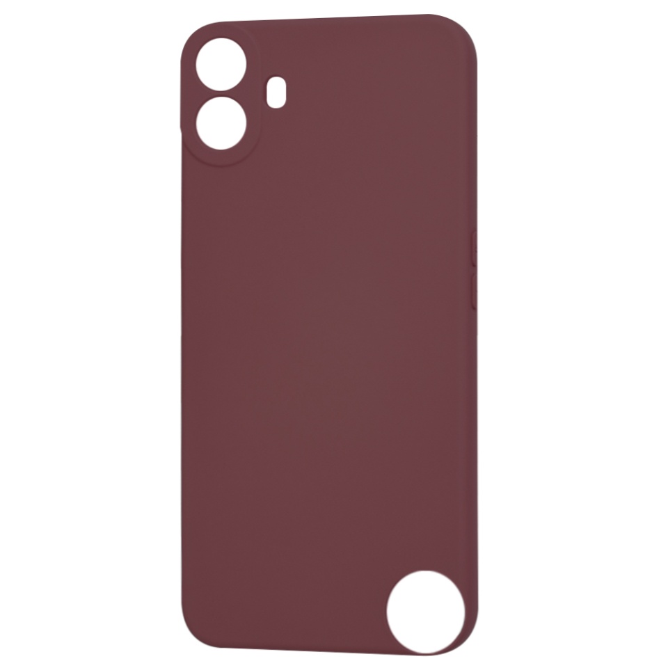Husa pentru Nothing CMF Phone 1 din Silicon Catifelat, Protectie Premium, Skyddar SoftElegance - Bordo - 3 | YEO