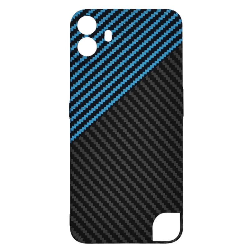 Husa pentru Nothing CMF Phone 1, Finisaj Premium cu Textura de Carbon, Design Elegant, SKDR CarbonFlex - Bleu - 3 | YEO