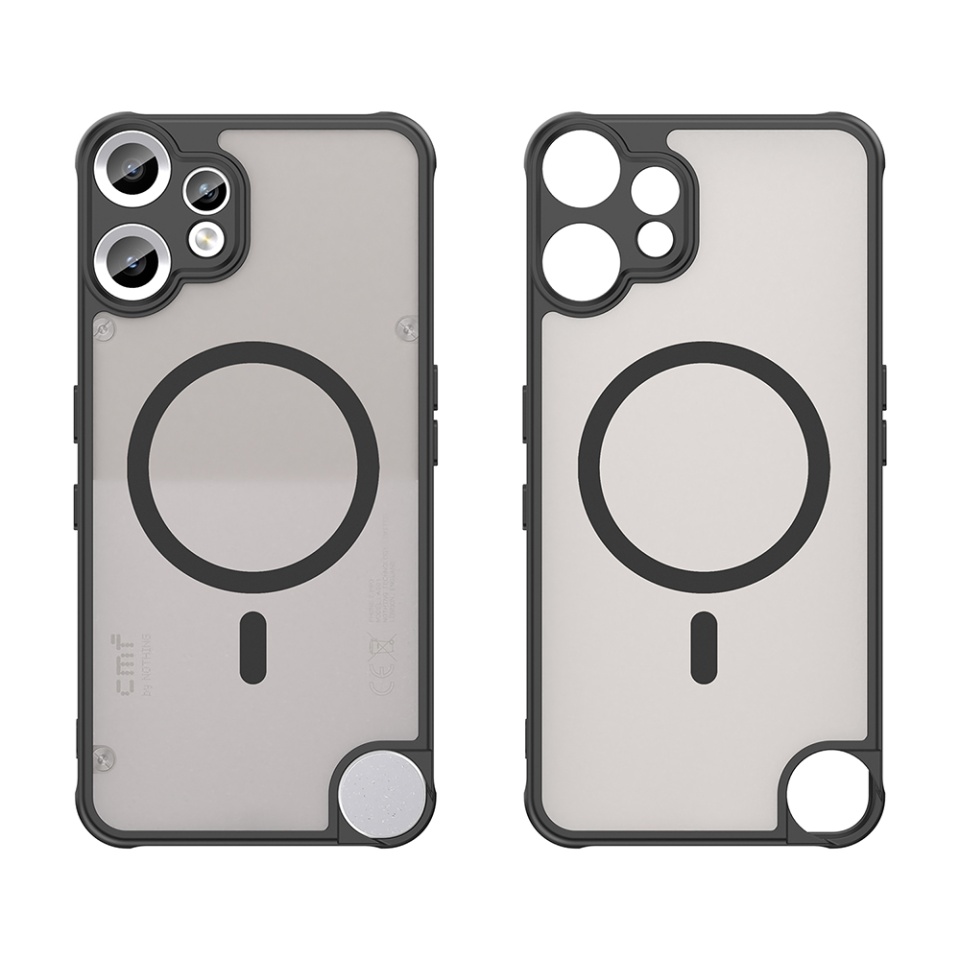 Husa pentru Nothing CMF Phone 2 Pro, SKYDDAR INNOVATION, HaloFrost MagSafe II, Antisoc, set cu sticker, Negru - 1 | YEO