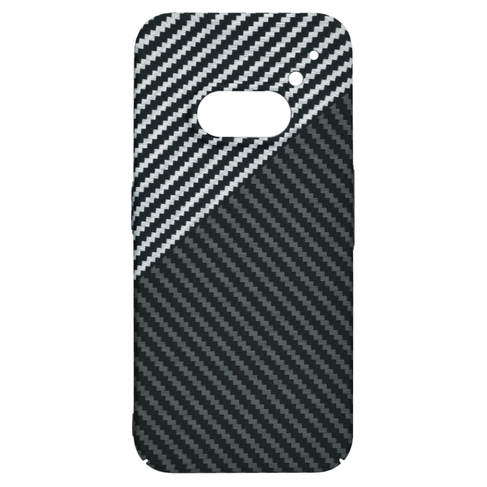 Husa pentru Nothing Phone (2a) / Phone (2a) Plus, Finisaj Premium cu Textura de Carbon, Design Elegant, SKDR CarbonFlex - Gri - 1 | YEO