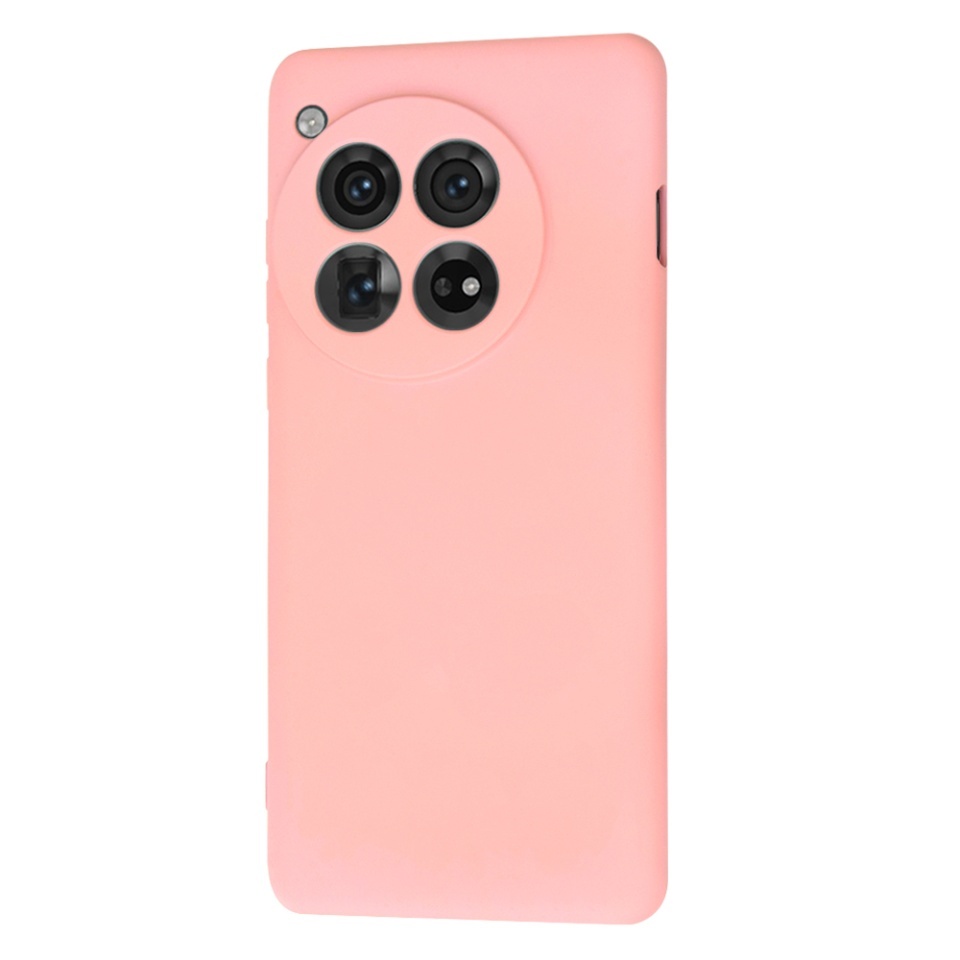 Husa pentru OnePlus 12, SKYDDAR INNOVATION, din Silicon Catifelat, SoftElegance, set cu sticker, Roz - 2 | YEO