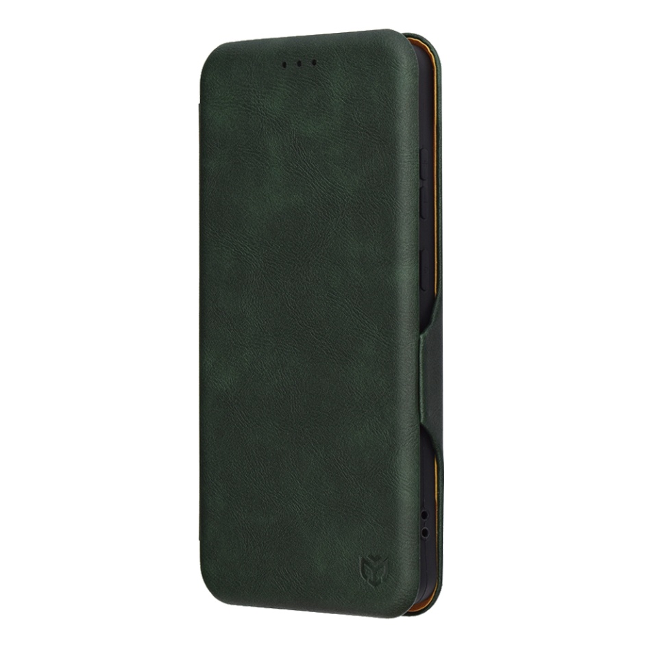 Husa pentru OnePlus 13R, SKYDDAR INNOVATION, Pocket Safe, tip carte din Piele Ecologica, Suport Carduri, Inchidere Magnetica, set cu sticker, Verde - 2 | YEO