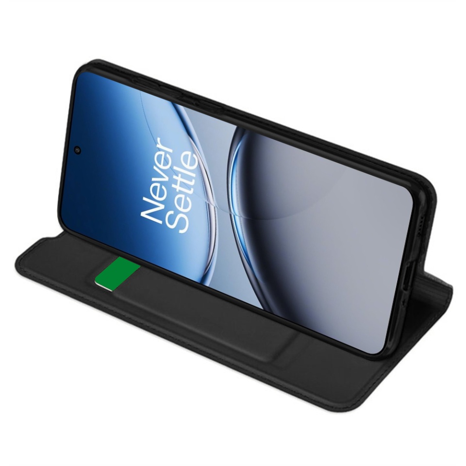Husa pentru OnePlus Nord 4, SKYDDAR INNOVATION, Magskin Book, tip Carte cu Portofel Interior, set cu sticker, Negru - 1 | YEO