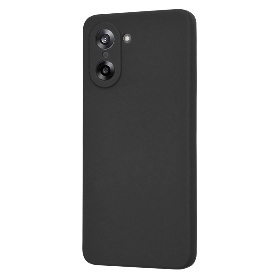 Husa pentru OnePlus Nord CE5, SKYDDAR INNOVATION, din Silicon Catifelat, SoftElegance, set cu sticker, Negru - 2 | YEO