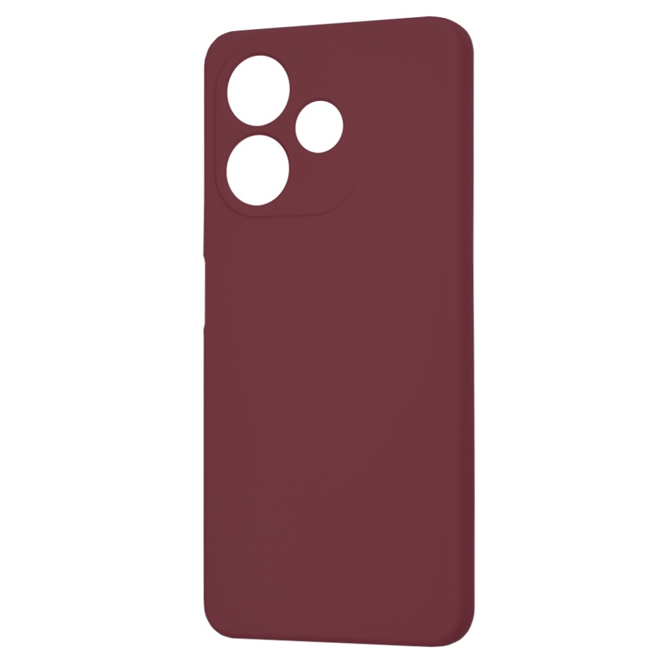 Husa pentru Oppo A5 Pro 5G / A5 Pro 4G, SKYDDAR INNOVATION, din Silicon Catifelat, SoftElegance , Bordo, set cu sticker - 3 | YEO