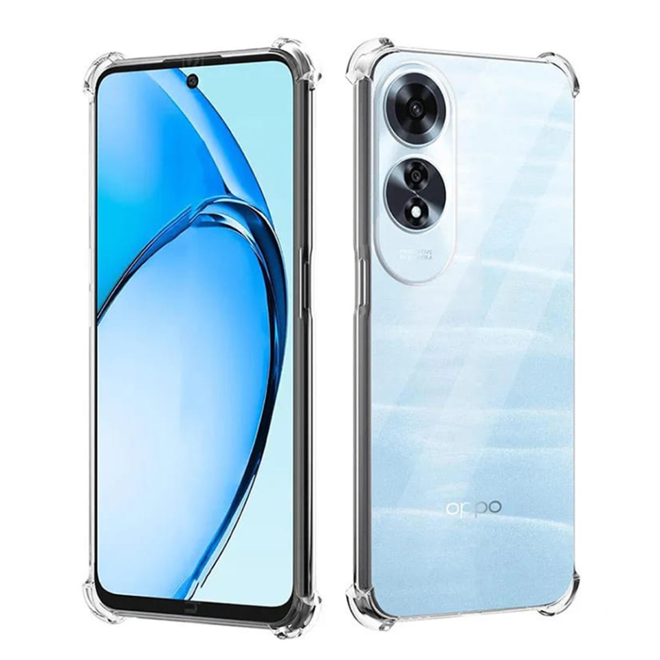 Husa pentru Oppo A60 4G , SKYDDAR INNOVATION, Shockproof Clear din Silicon Slim, Transparenta, set cu sticker - 2 | YEO