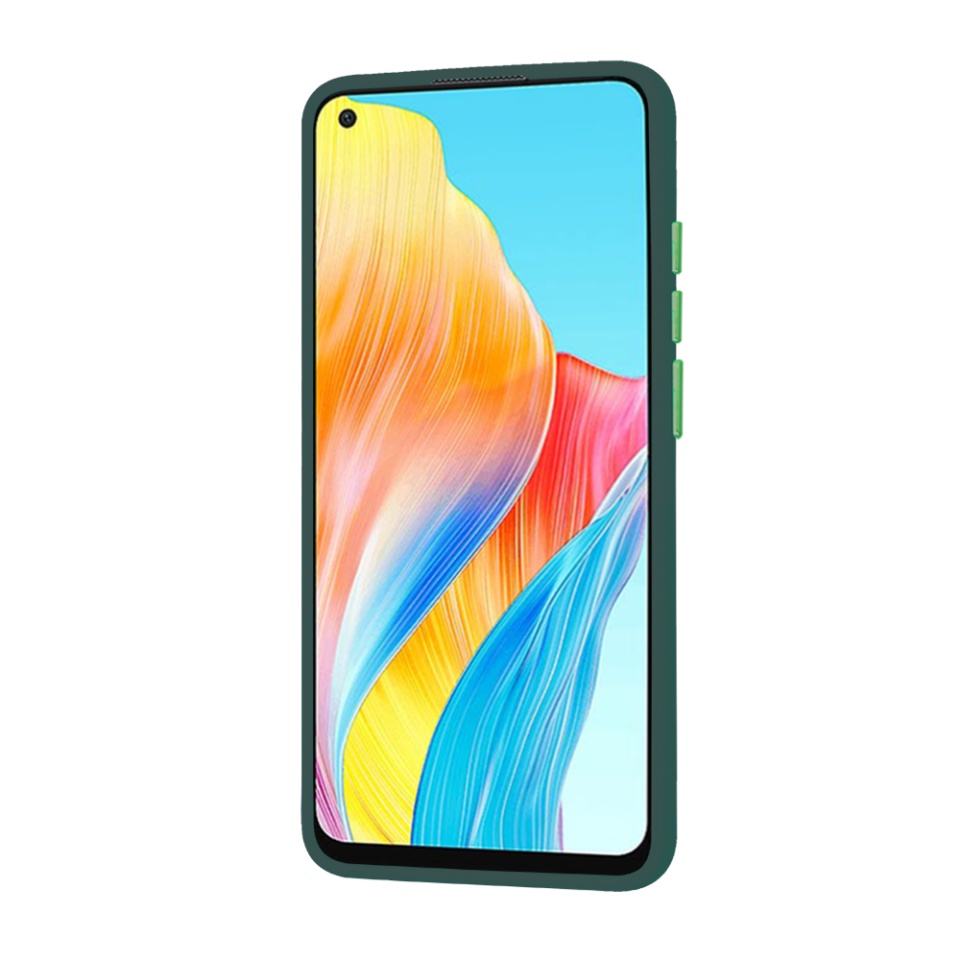 Husa pentru Oppo A78 4G, ce Absoarbe Cele mai Aspre Socuri, Skyddar Frosted - Verde inchis - 2 | YEO