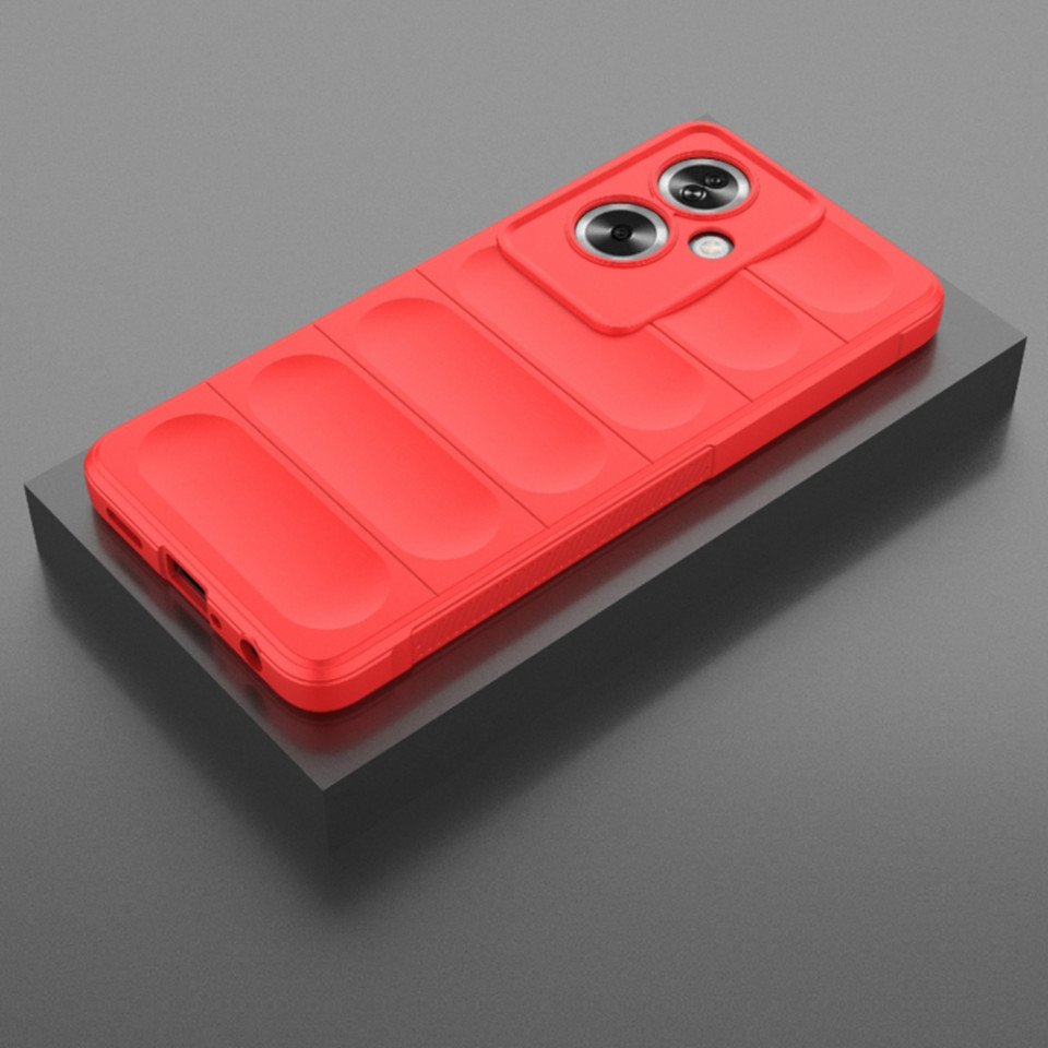 Husa pentru Oppo A79 5G / OnePlus Nord N30 SE eleganta, din silicon mat, SKDR Vogue - Rosu - 2 | YEO