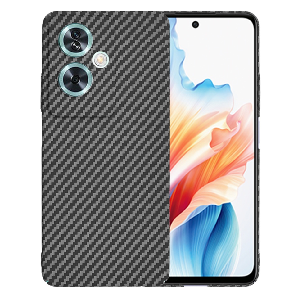 Husa pentru Oppo A79 5G / OnePlus Nord N30 SE, Finisaj Premium cu Textura de Carbon, Design Elegant, SKDR CarbonFlex - Negru
