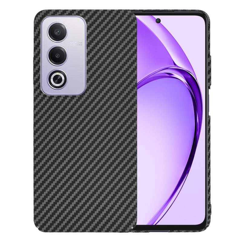 Husa pentru Oppo A80 5G, Finisaj Premium cu Textura de Carbon, Design Elegant, SKDR CarbonFlex - Negru