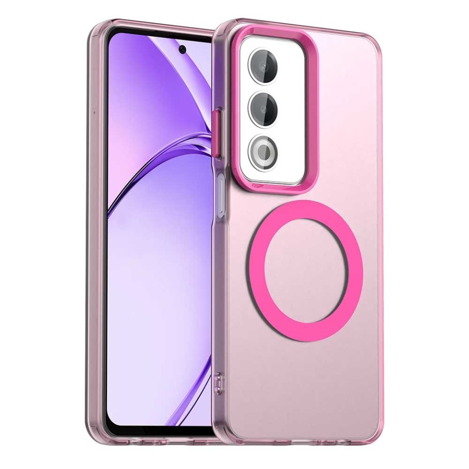 Husa pentru Oppo A80 5G, SKYDDAR INOVATION, CandyCase, Magsafe, set cu sticker, Roz