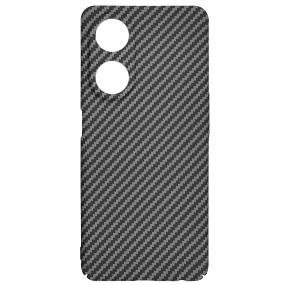 Husa pentru Oppo A98 5G, Finisaj Premium cu Textura de Carbon, Design Elegant, SKDR CarbonFlex - Negru - 3 | YEO
