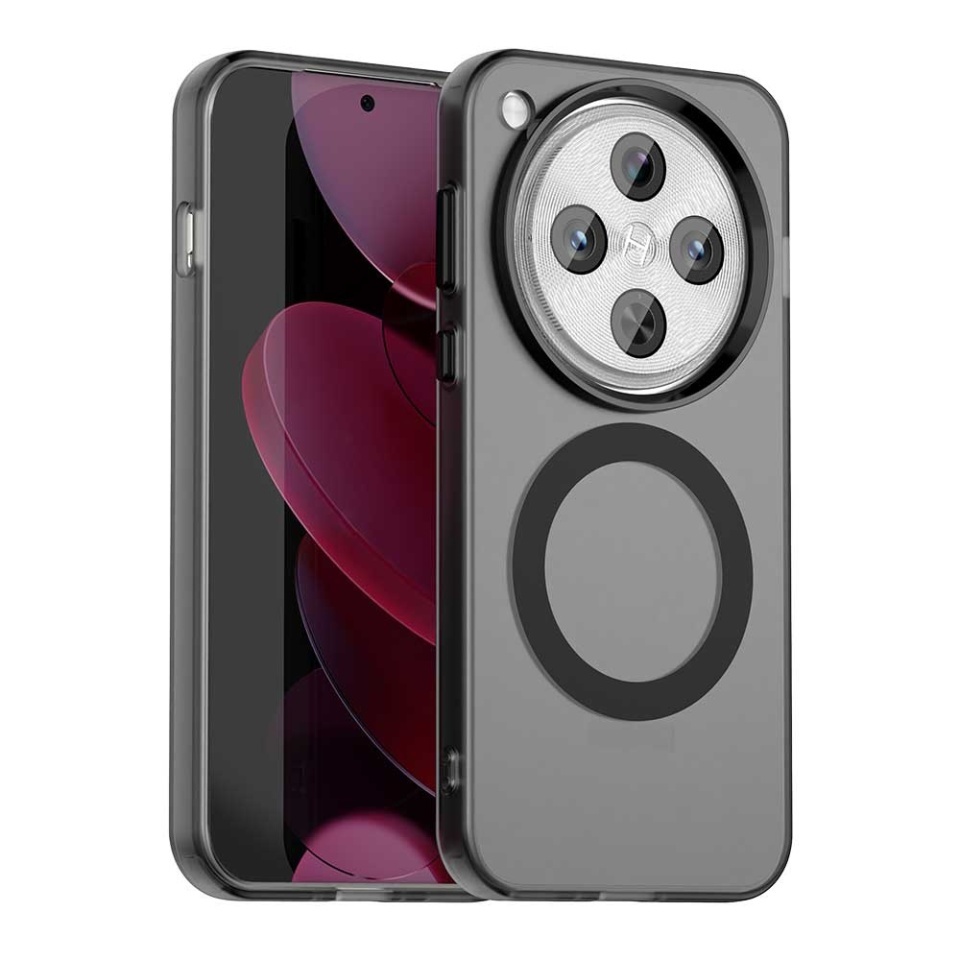 Husa pentru Oppo Find X8 Pro, SKYDDAR INOVATION, CandyCase, Magsafe, set cu sticker, Negru