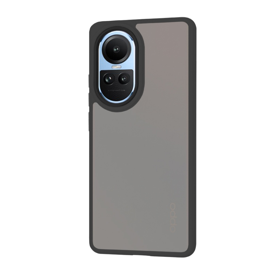 Husa pentru Oppo Reno10 / Reno10 Pro, ce Absoarbe Cele mai Aspre Socuri, Skyddar Frosted - Negru - 2 | YEO