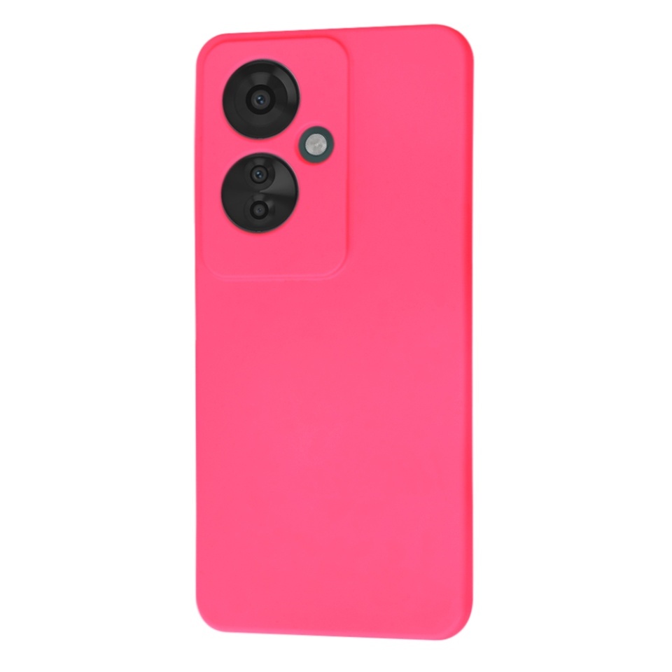 Husa pentru Oppo Reno11 F, SKYDDAR INNOVATION, din Silicon Catifelat, SoftElegance, set cu sticker, Fucsia - 2 | YEO
