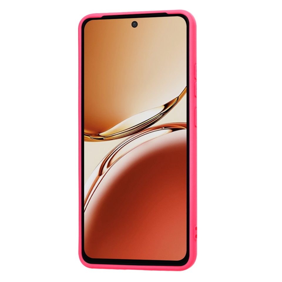 Husa pentru Oppo Reno12 F 5G / Reno12 FS / Reno12 F 4G din Silicon Catifelat, Protectie Premium, Skyddar SoftElegance - Fucsia - 1 | YEO