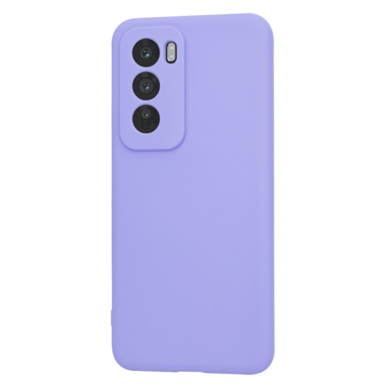 Husa pentru Oppo Reno12 Pro din Silicon Catifelat, Protectie Premium, Skyddar SoftElegance - Violet - 2 | YEO