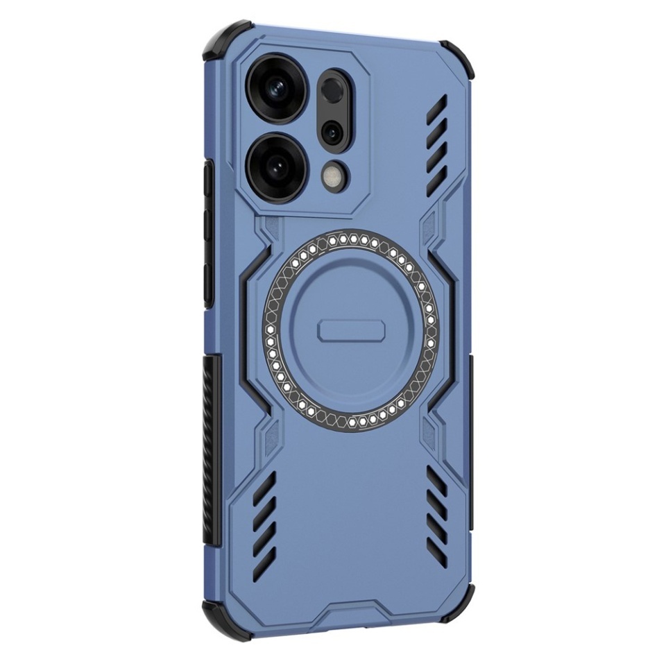 Husa pentru Oppo Reno14, SKYDDAR INOVATION, ArmorMag, Magsafe, set cu sticker, Albastru - 2 | YEO