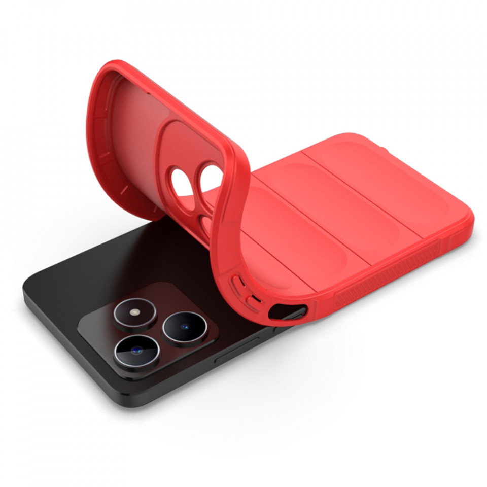 Husa pentru Realme C53 eleganta, din silicon mat, SKDR Vogue - Bordo - 3 | YEO