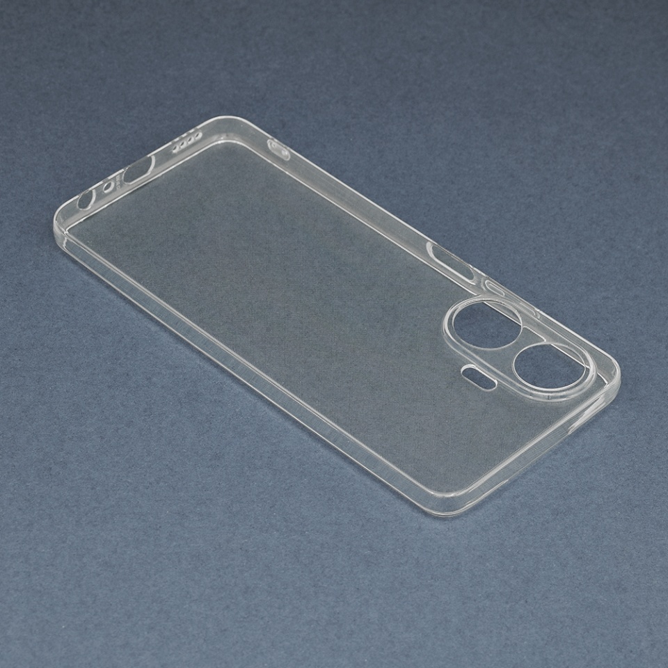Husa pentru Realme C55, SKYDDAR INNOVATION, ClearGuard, din silicon transparent, set cu sticker, Transparenta - 2 | YEO