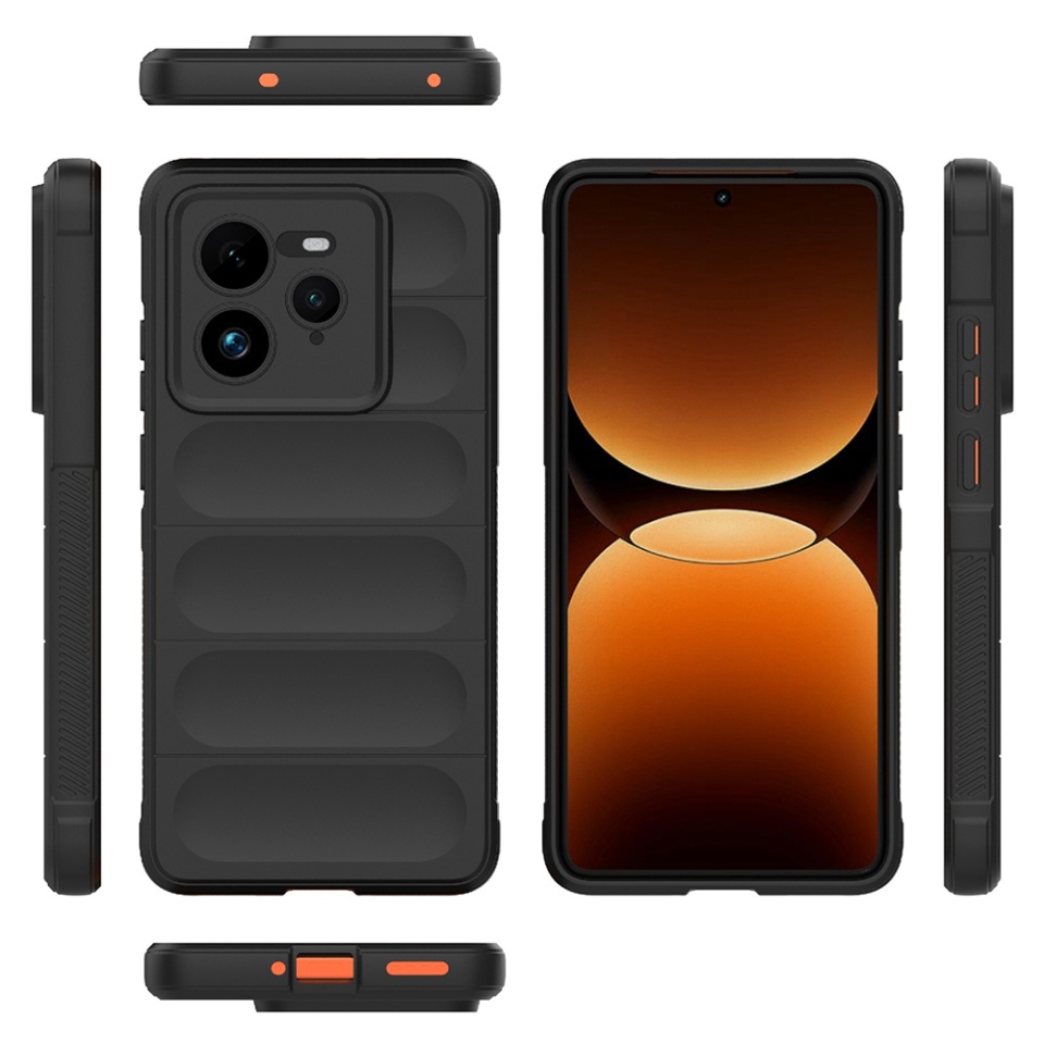 Husa pentru Realme GT 7 Pro eleganta, din silicon mat, Vogue - Negru - 1 | YEO