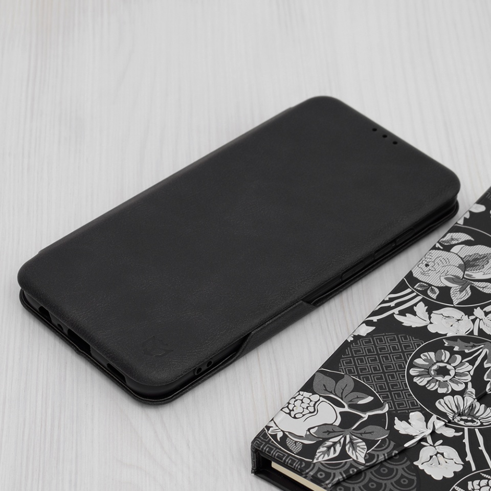 Husa pentru Samsung Galaxy A04e / Galaxy M04, SKYDDAR INNOVATION, Safe Wallet tip carte din Piele Ecologica, Suport Carduri, Inchidere Magnetica, Negru, set cu sticker - 3 | YEO