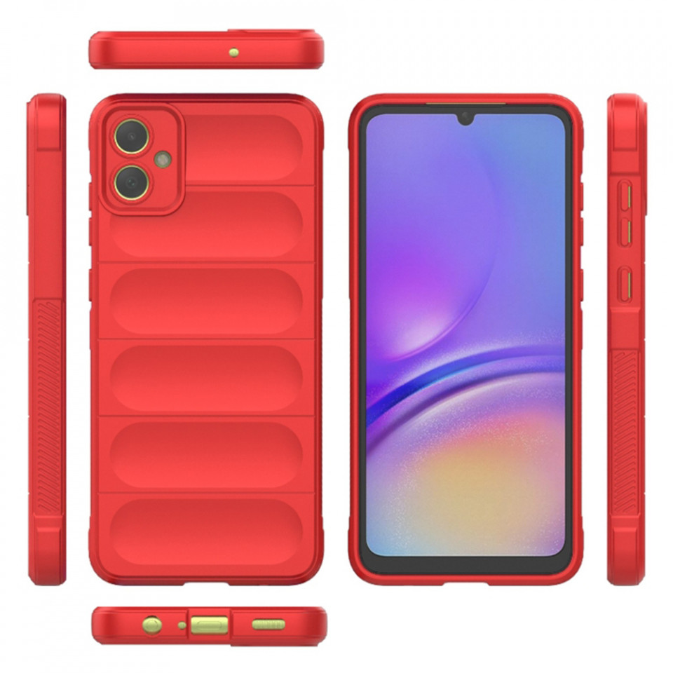 Husa pentru Samsung Galaxy A05 eleganta, din silicon mat, SKDR Vogue - Rosu - 1 | YEO