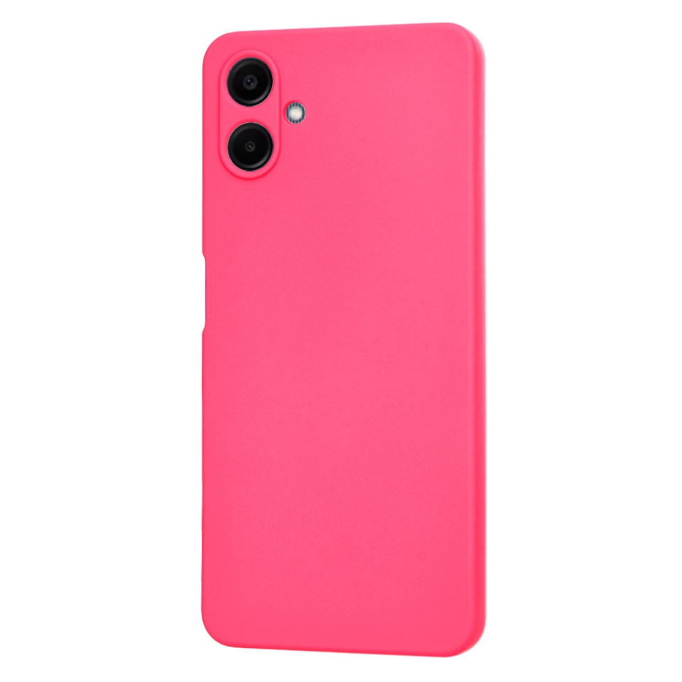 Husa pentru Samsung Galaxy A06, SKYDDAR INNOVATION, din Silicon Catifelat, SoftElegance , Fucsia, set cu sticker - 2 | YEO