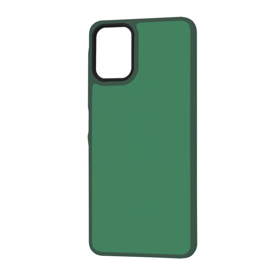 Husa pentru Samsung Galaxy A06, SKYDDAR INNOVATION, HaloFrost, AntiSoc, Verde inchis, set cu sticker - 3 | YEO