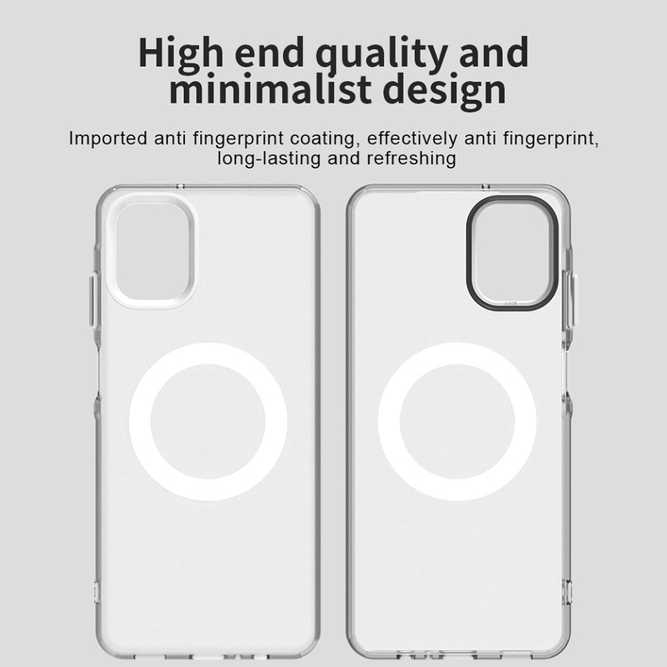 Husa pentru Samsung Galaxy A06, SKYDDAR INOVATION, CandyCase, Magsafe, set cu sticker, Alb - 1 | YEO