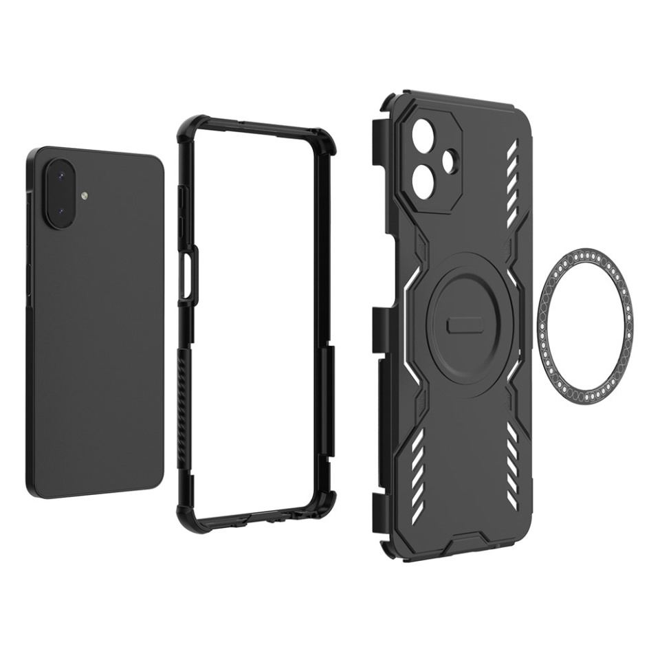 Husa pentru Samsung Galaxy A07 4G, SKYDDAR INOVATION, ArmorMag, Magsafe, set cu sticker, Albastru - 3 | YEO