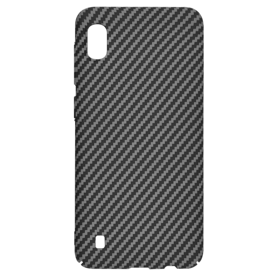 Husa pentru Samsung Galaxy A10, Finisaj Premium cu Textura de Carbon, Design Elegant, SKDR CarbonFlex - Negru - 3 | YEO