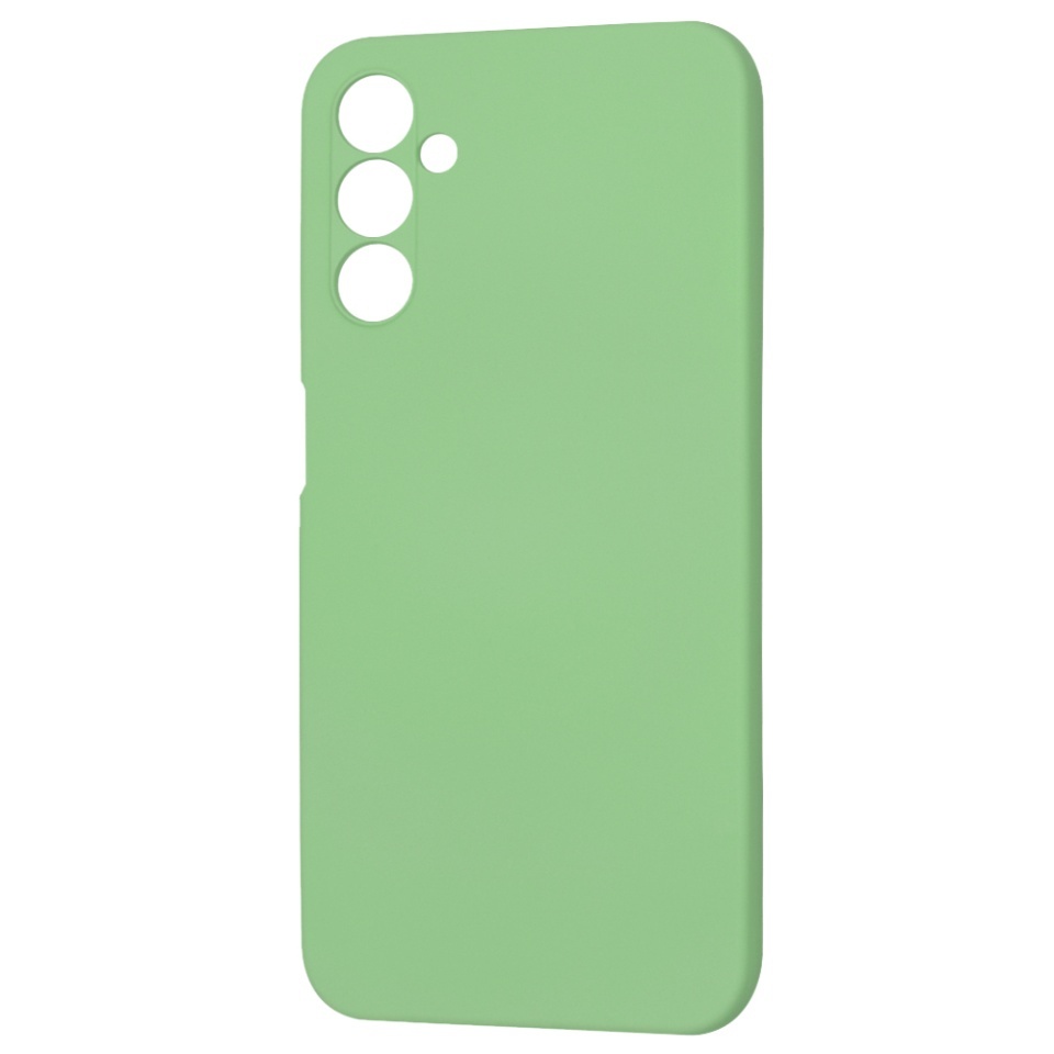 Husa pentru Samsung Galaxy A14 5G / Galaxy A14 4G, SKYDDAR INNOVATION, din Silicon Catifelat, SoftElegance, set cu sticker, Verde deschis - 3 | YEO