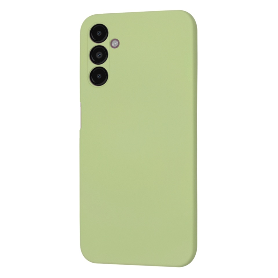 Husa pentru Samsung Galaxy A14 5G / Galaxy A14 4G, SKYDDAR INNOVATION, din Silicon Catifelat, SoftElegance, set cu sticker, Verde - 3 | YEO