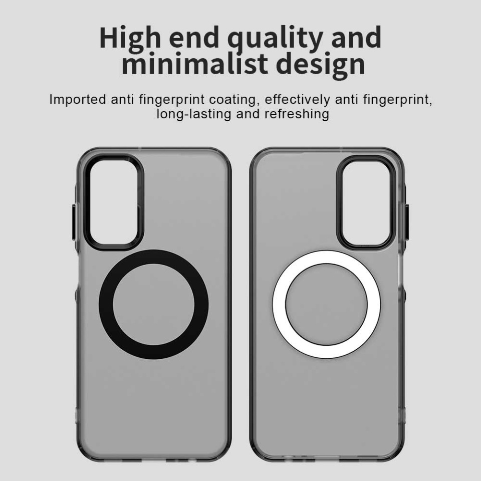 Husa pentru Samsung Galaxy A15 4G / Galaxy A15 5G, SKYDDAR INOVATION, CandyCase, Magsafe, set cu sticker, Negru - 3 | YEO