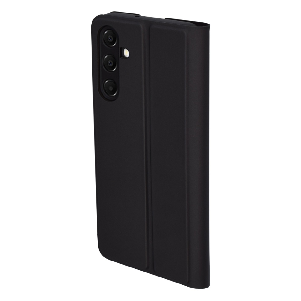 Husa pentru Samsung Galaxy A16 4G / Galaxy A16 5G, SKYDDAR INNOVATION, Magskin Book, tip Carte cu Portofel Interior, Negru, set cu sticker - 2 | YEO