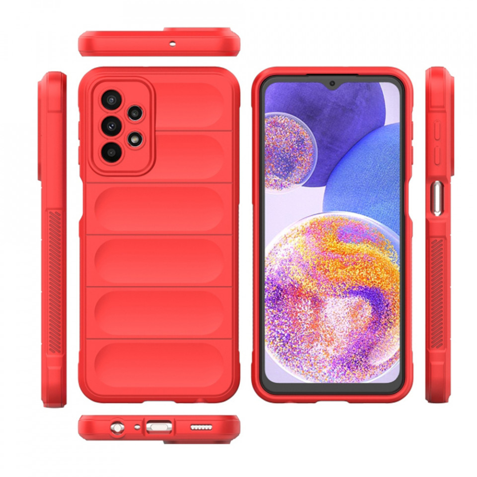 Husa pentru Samsung Galaxy A23 / Galaxy A23 5G eleganta, din silicon mat, SKDR Vogue - Negru - 1 | YEO