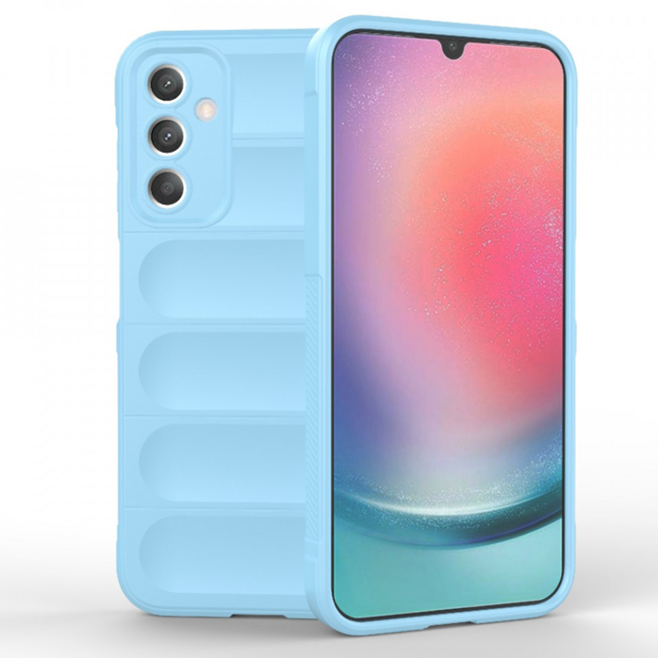 Husa pentru Samsung Galaxy A25 5G eleganta, din silicon mat, SKDR Vogue - Bleu