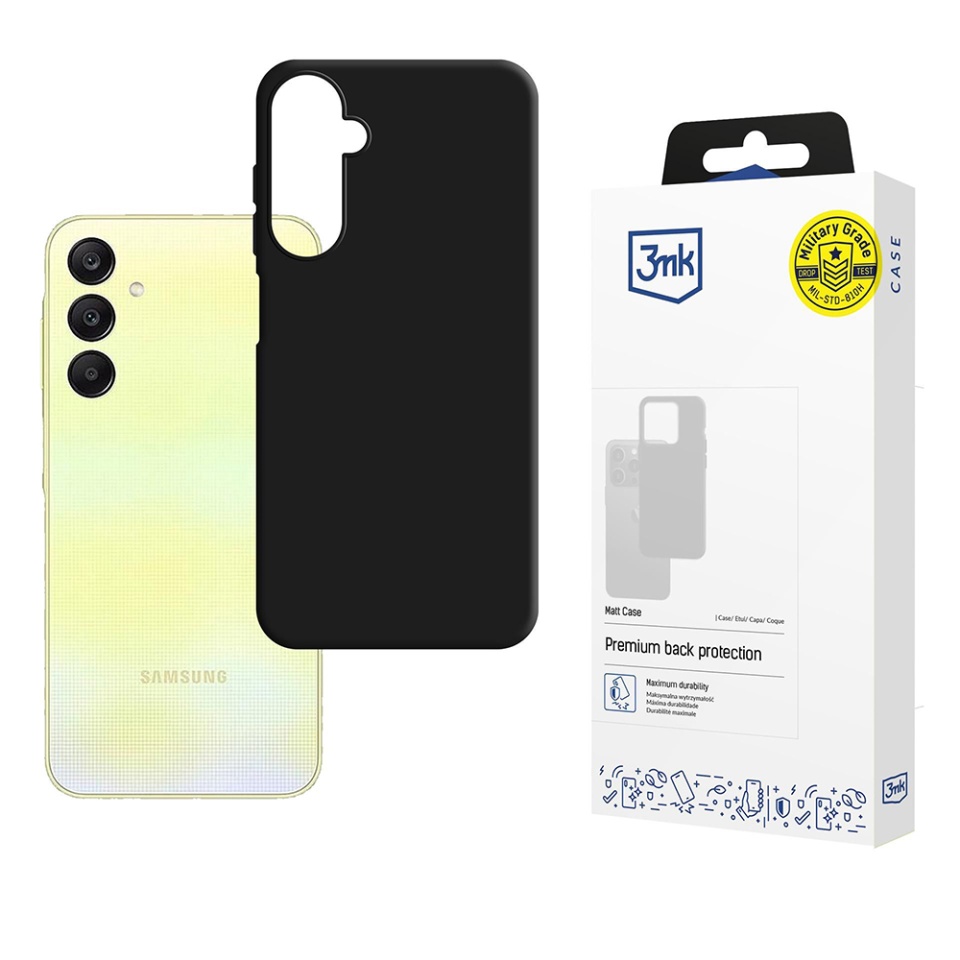 Husa pentru Samsung Galaxy A26 5G, 3mk Matt Case, Negru