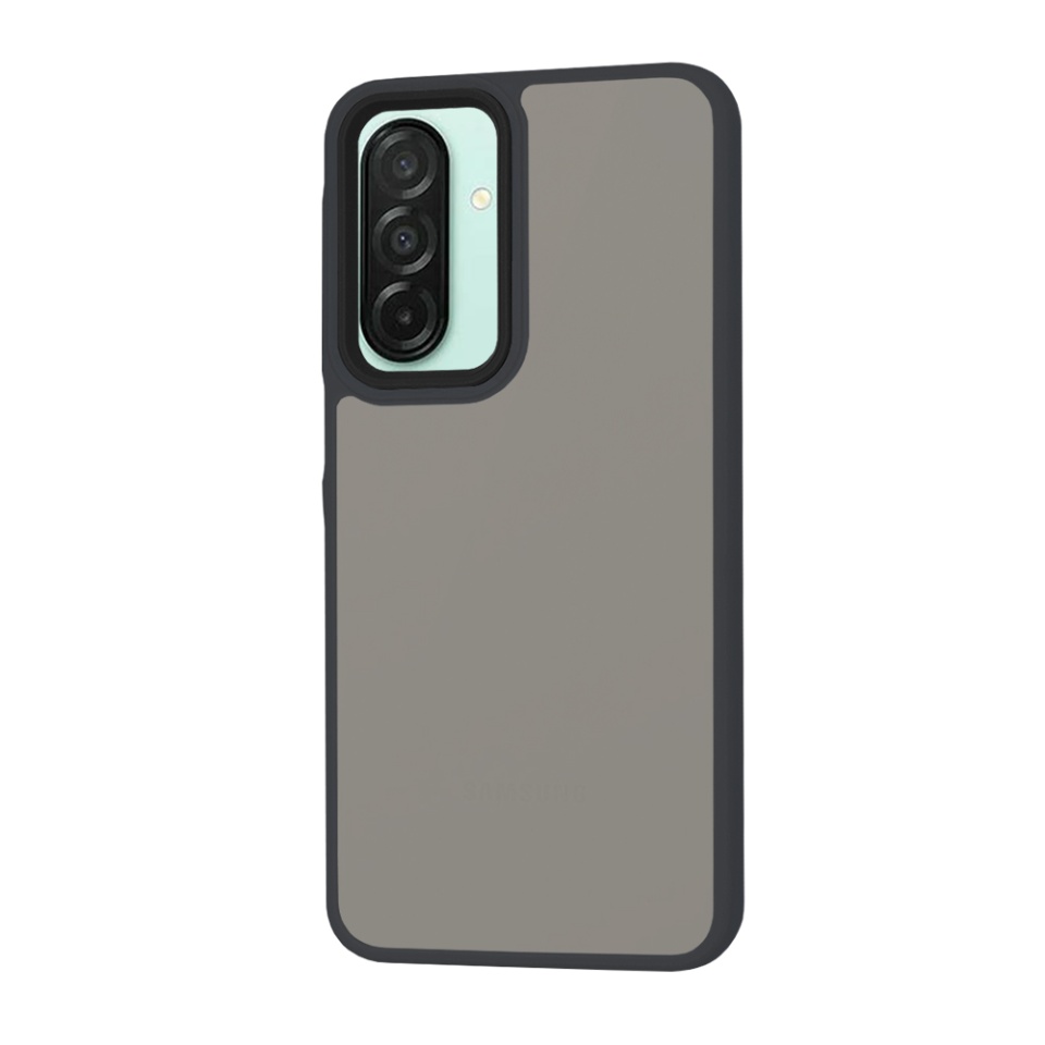 Husa pentru Samsung Galaxy A26 5G, SKYDDAR INNOVATION, HaloFrost, AntiSoc, Negru, set cu sticker - 2 | YEO