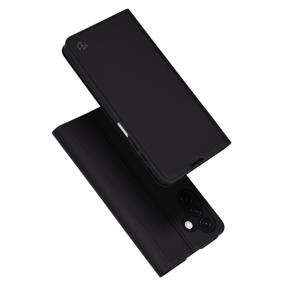Husa pentru Samsung Galaxy A26 5G, SKYDDAR INNOVATION, Magskin Book, tip Carte cu Portofel Interior, Negru, set cu sticker