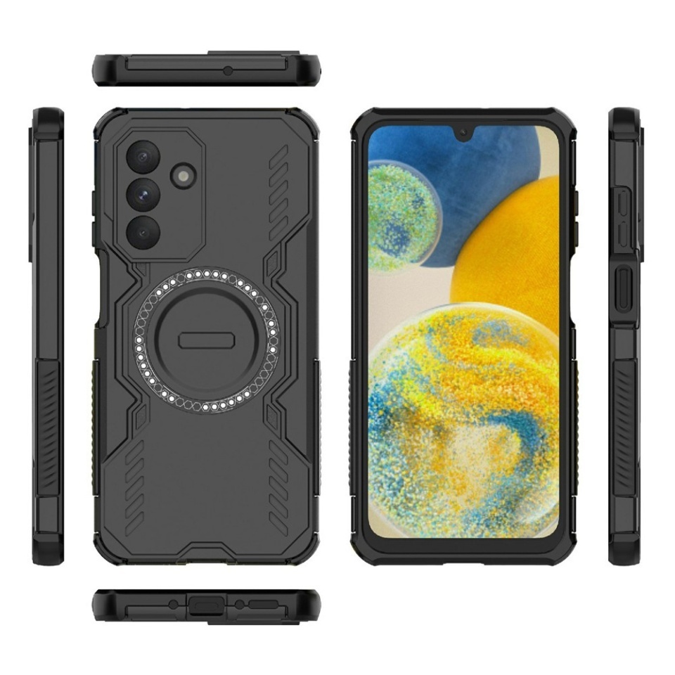 Husa pentru Samsung Galaxy A26 5G, SKYDDAR INOVATION, ArmorMag, Magsafe, set cu sticker, Negru - 1 | YEO