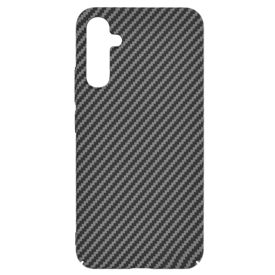 Husa pentru Samsung Galaxy A34 5G, SKYDDAR INNOVATION, textura carbon, Carbonite FiberShell, set cu sticker, Negru, - 3 | YEO