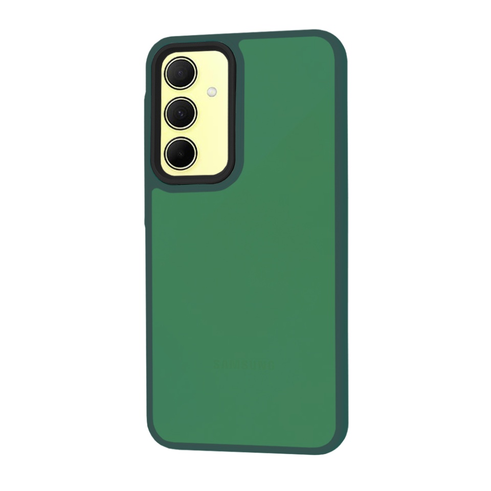 Husa pentru Samsung Galaxy A35 5G, ce Absoarbe Cele mai Aspre Socuri, Skyddar Frosted - Verde inchis - 1 | YEO
