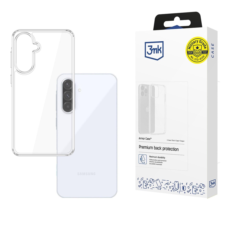Husa pentru Samsung Galaxy A36 5G, 3mk Armor Case, Clear