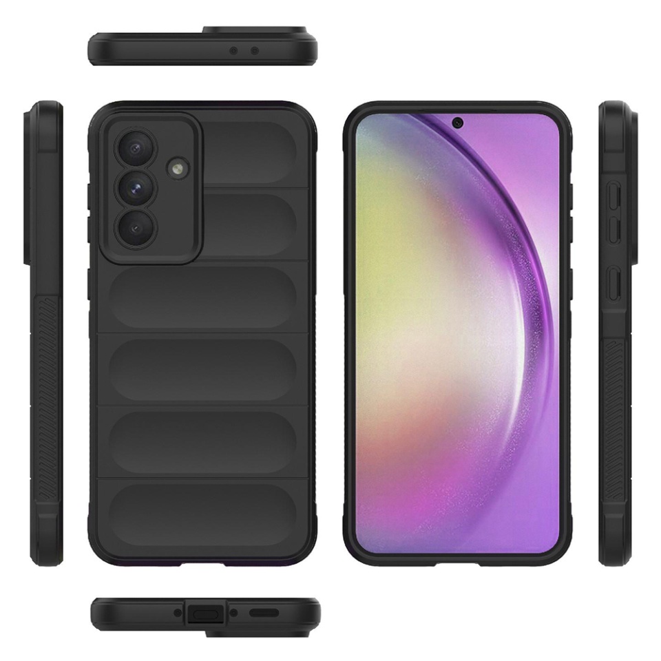 Husa pentru Samsung Galaxy A36 5G / Galaxy A56 5G, SKYDDAR INNOVATION, Vogue, din Silicon Mat, Rosu, set cu sticker - 1 | YEO